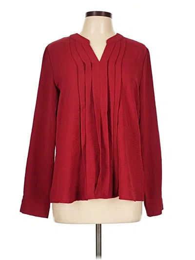Pre-owned Blooming Jelly Long Sleeve Blouse In Red