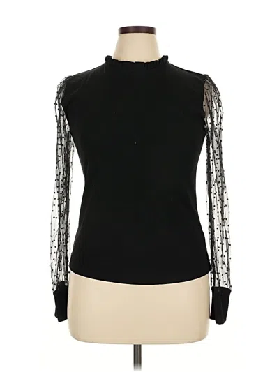 Pre-owned Blooming Jelly Long Sleeve Top Black Turtleneck Tops