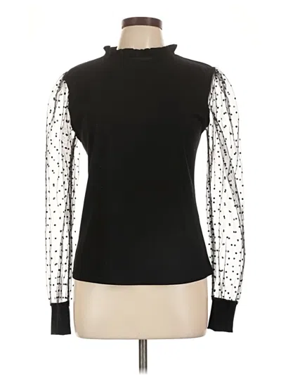 Pre-owned Blooming Jelly Long Sleeve Top Black Turtleneck Tops