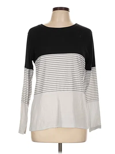 Pre-owned Blooming Jelly Long Sleeve Top Gray Crew Neck Tops