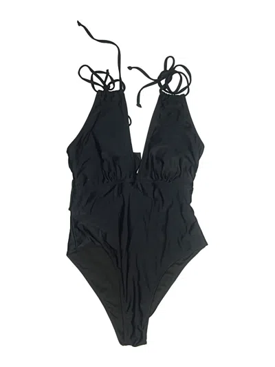 Pre-owned Blooming Jelly One Piece Swimsuit In Black