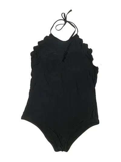 Pre-owned Blooming Jelly One Piece Swimsuit In Black