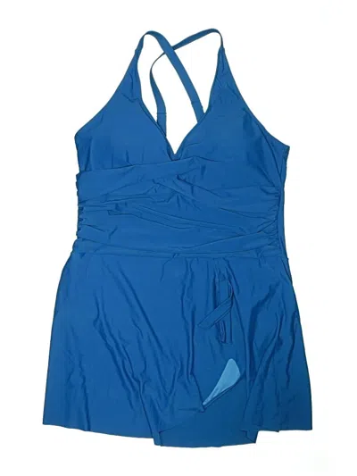 Pre-owned Blooming Jelly One Piece Swimsuit In Blue