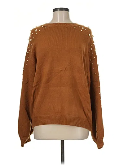 Pre-owned Blooming Jelly Pullover Sweater In Brown
