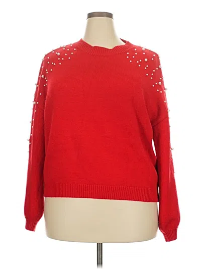 Pre-owned Blooming Jelly Pullover Sweater In Red