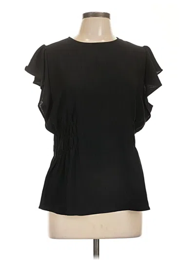 Pre-owned Blooming Jelly Short Sleeve Blouse In Black