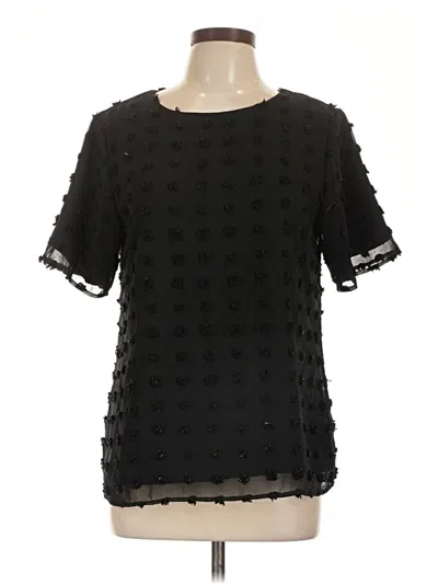 Pre-owned Blooming Jelly Short Sleeve Blouse In Black