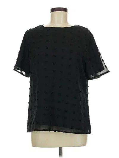 Pre-owned Blooming Jelly Short Sleeve Blouse In Black