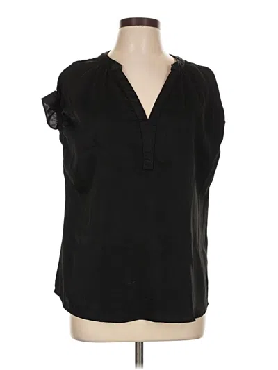 Pre-owned Blooming Jelly Short Sleeve Blouse In Black