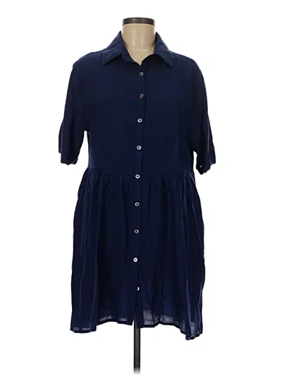 Pre-owned Blooming Jelly Short Sleeve Blouse In Blue