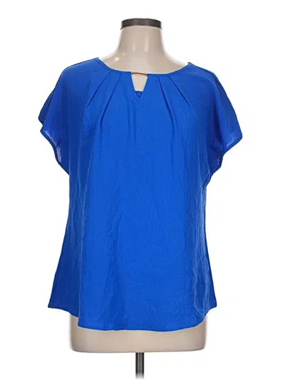 Pre-owned Blooming Jelly Short Sleeve Blouse In Blue