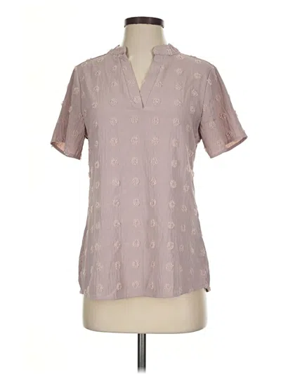 Pre-owned Blooming Jelly Short Sleeve Blouse In Gray