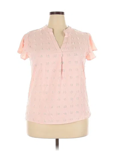 Pre-owned Blooming Jelly Short Sleeve Blouse In Pink