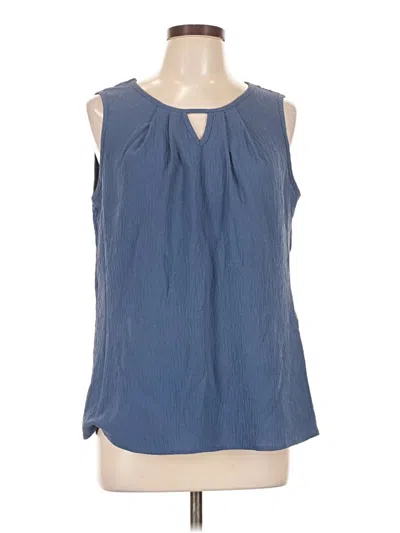 Pre-owned Blooming Jelly Sleeveless Blouse In Blue