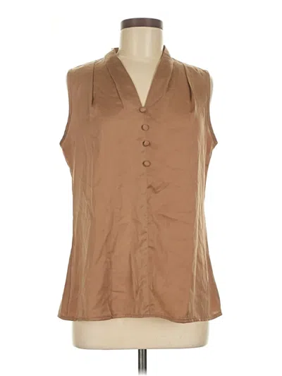 Pre-owned Blooming Jelly Sleeveless Blouse In Brown