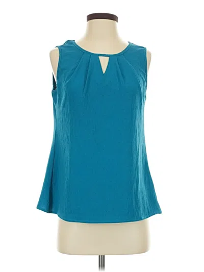 Pre-owned Blooming Jelly Sleeveless Blouse In Teal