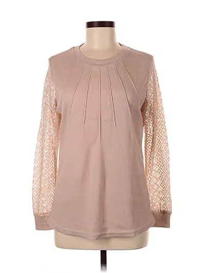 Pre-owned Blooming Jelly Sweatshirt In Tan