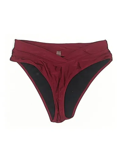 Pre-owned Blooming Jelly Swimsuit Bottoms In Burgundy