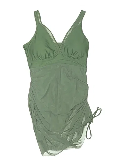 Pre-owned Blooming Jelly Swimsuit Cover Up In Green