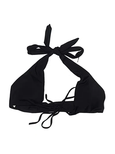 Pre-owned Blooming Jelly Swimsuit Top Black Solid Pattern Swimwear