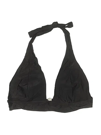 Pre-owned Blooming Jelly Swimsuit Top Black Solid Pattern Swimwear