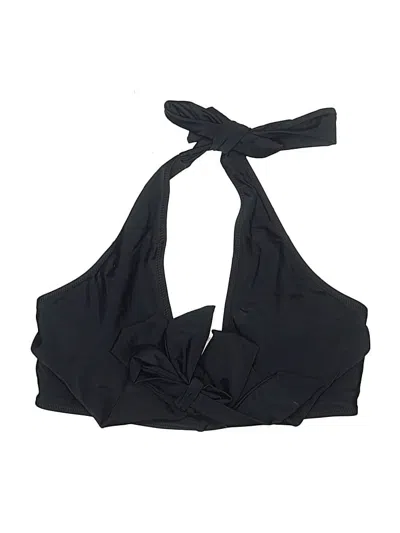 Pre-owned Blooming Jelly Swimsuit Top Black Solid Pattern Swimwear