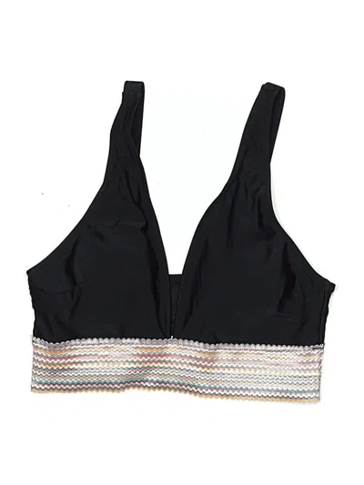 Pre-owned Blooming Jelly Swimsuit Top Black Swimwear