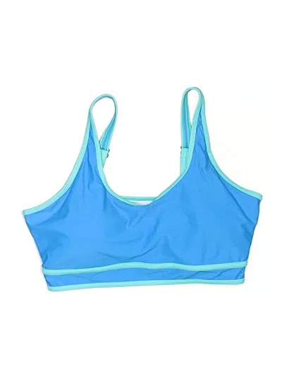 Pre-owned Blooming Jelly Swimsuit Top Blue Swimwear