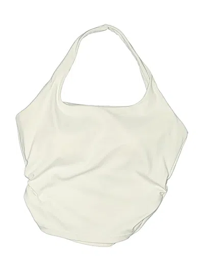 Pre-owned Blooming Jelly Tank Top Ivory Halter Neckline Tops
