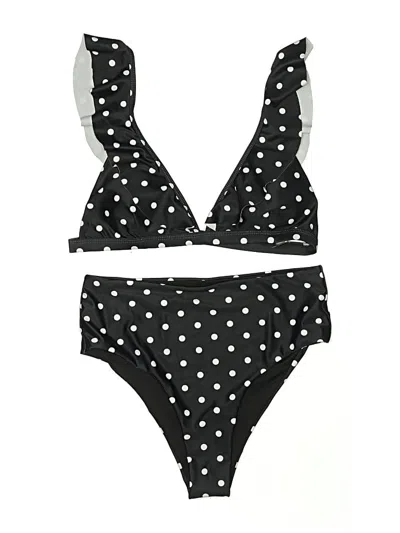 Pre-owned Blooming Jelly Two Piece Swimsuit In Black