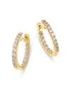 Bloomingdale's 14k Yellow Gold Diamond Huggie Hoop Earrings, 0.5 Ct. T. W. In Gold