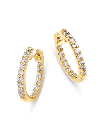 Bloomingdale's 14k Yellow Gold Diamond Huggie Hoop Earrings, 0.5 Ct. T. W.