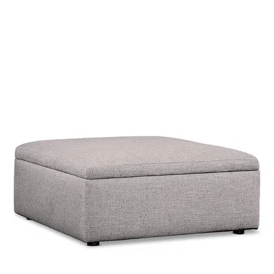 Bloomingdale's Alice Large Square Storage Ottoman, In Fabric In Artisan Praline