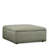 Bloomingdale's Alice Large Square Storage Ottoman, In Fabric In Artisan Sage