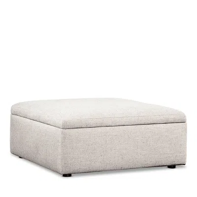 Bloomingdale's Alice Large Square Storage Ottoman, In Fabric In Lovely Dove