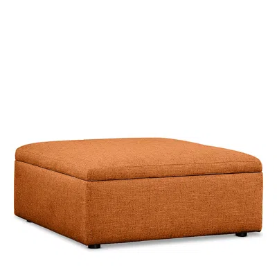 Bloomingdale's Alice Large Square Storage Ottoman, In Fabric In Lovely Russet