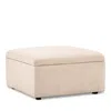 Bloomingdale's Alice Medium Square Storage Ottoman, In Fabric In Artisan Barley