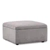 Bloomingdale's Alice Medium Square Storage Ottoman, In Fabric In Artisan Praline