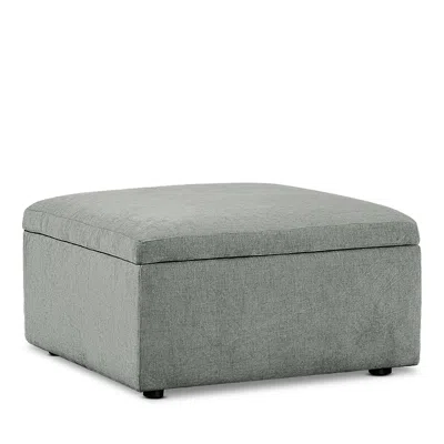 Bloomingdale's Alice Medium Square Storage Ottoman, In Fabric In Lovely French Blue