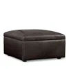 Bloomingdale's Alice Medium Square Storage Ottoman, In Leather In Brighton Mink