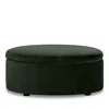 Bloomingdale's Alta Large Round Storage Ottoman, In Fabric In Monaco Emerald