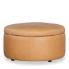 Bloomingdale's Alta Medium Circle Ottoman In Brighton Everglade