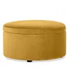 Bloomingdale's Alta Medium Circle Ottoman In Opulent Margarita