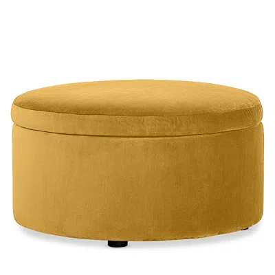 Bloomingdale's Alta Medium Circle Ottoman In Opulent Margarita