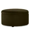 Bloomingdale's Alta Medium Round Storage Ottoman, In Fabric In Amici Moss