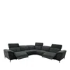 Bloomingdale's Aprile Fabric Reclining Sectional Sofa In Charcoal