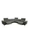 Bloomingdale's Aprile Fabric Reclining Sectional Sofa In Dove