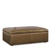 Bloomingdale's Auburn Large Rectangle Storage Ottoman, In Leather In Brighton Loden