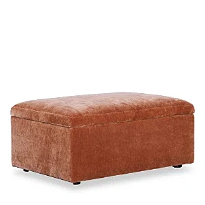 Bloomingdale's Auburn Medium Rectangle Fabric Ottoman In Amici Ginger