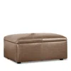 Bloomingdale's Auburn Medium Rectangle Ottoman, In Leather In Brighton Dune